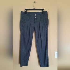Prana Lightweight Crop Capri Chambray Pants